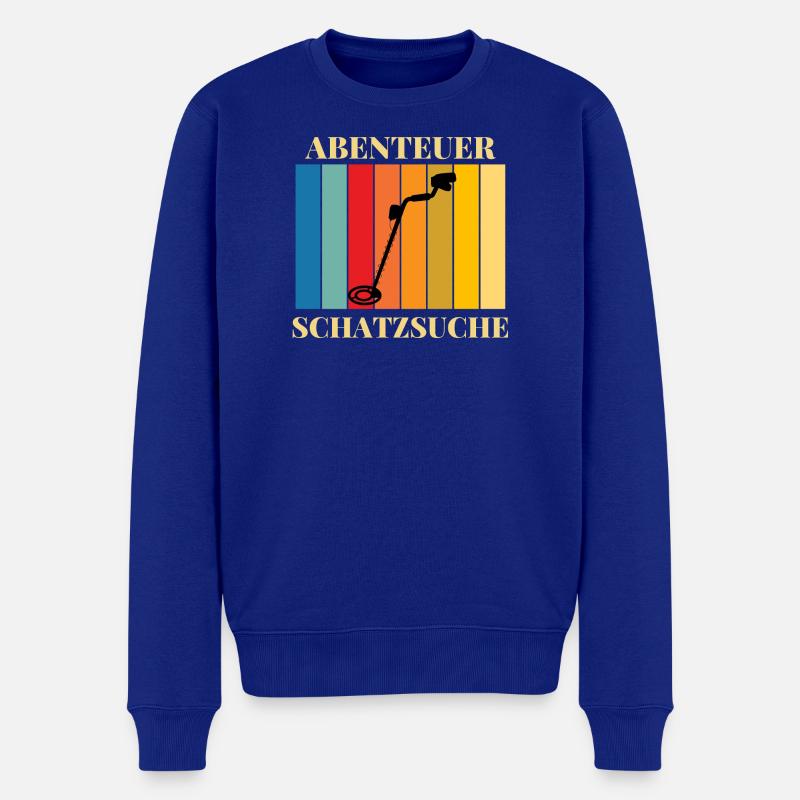 Abenteuer_Schatzsuche - Männer Premium Bio Pullover - Royalblau