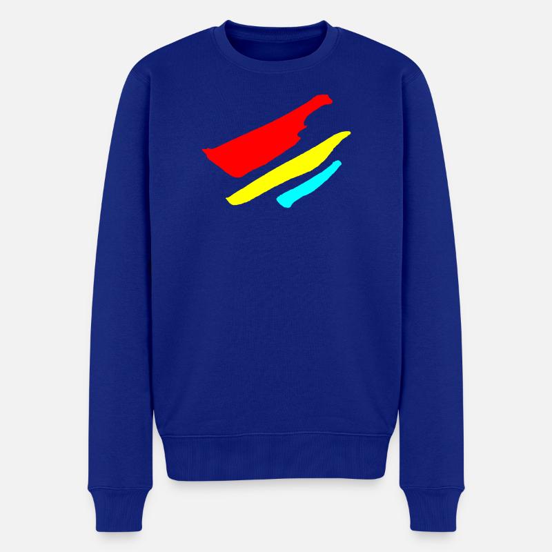 Bandes - Motif de drapeau VECTOR - Pull Premium bio Homme - bleu roi