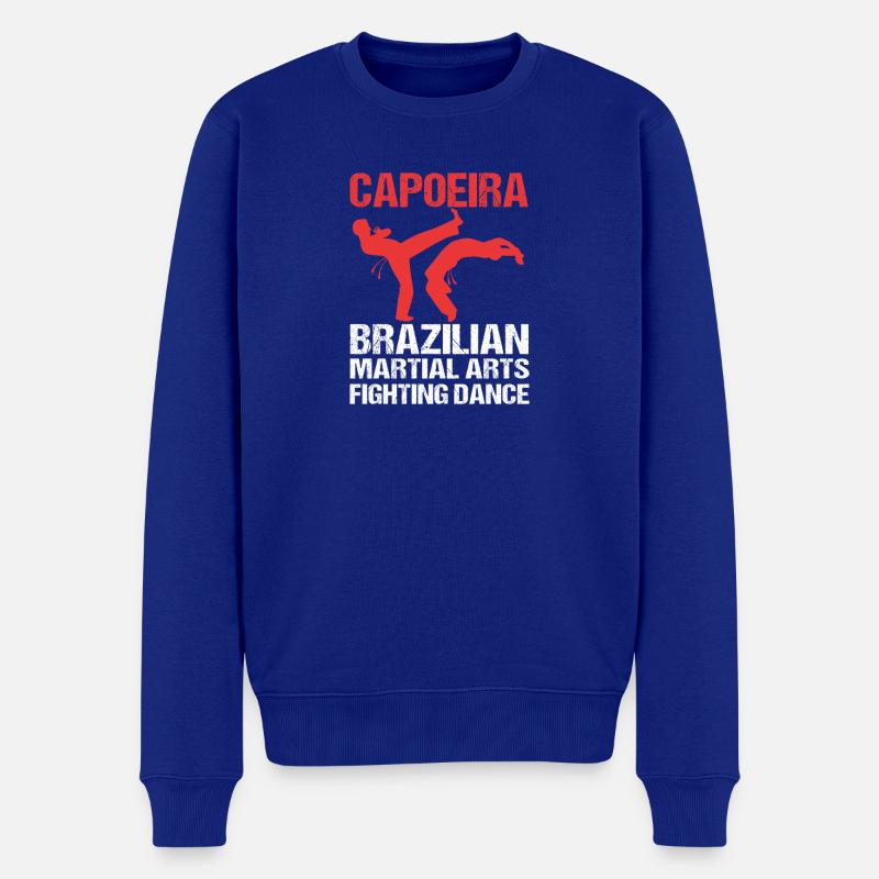 Capoeira - Männer Premium Bio Pullover - Royalblau