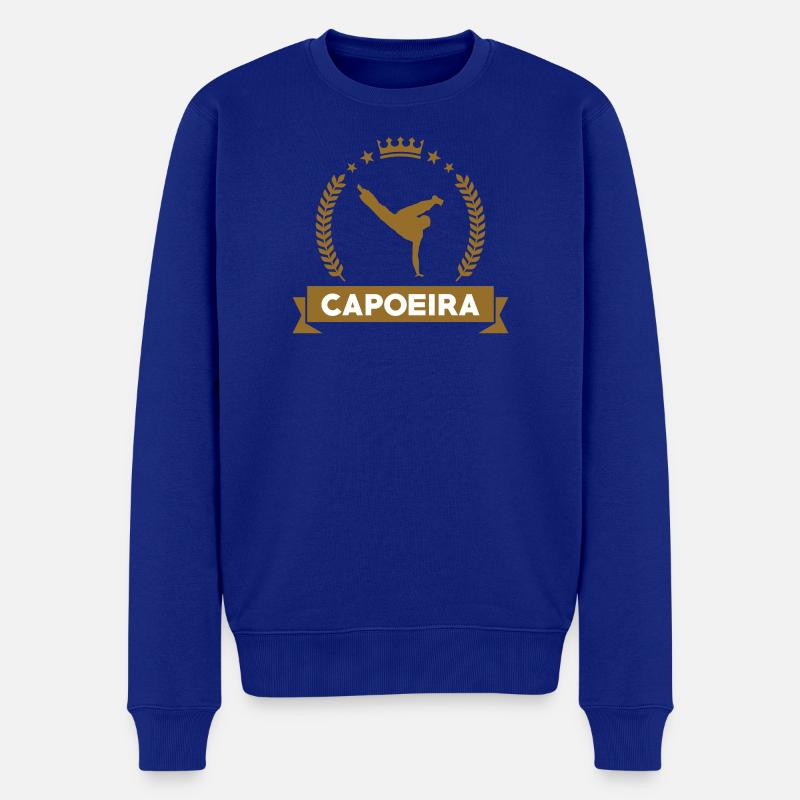 Capoeira – Kampf – Tanz - Männer Premium Bio Pullover - Royalblau