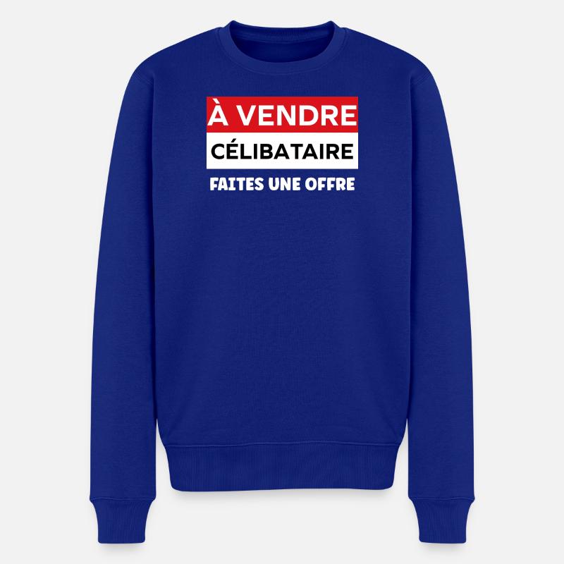 Einzelhumor - Männer Premium Bio Pullover - Royalblau