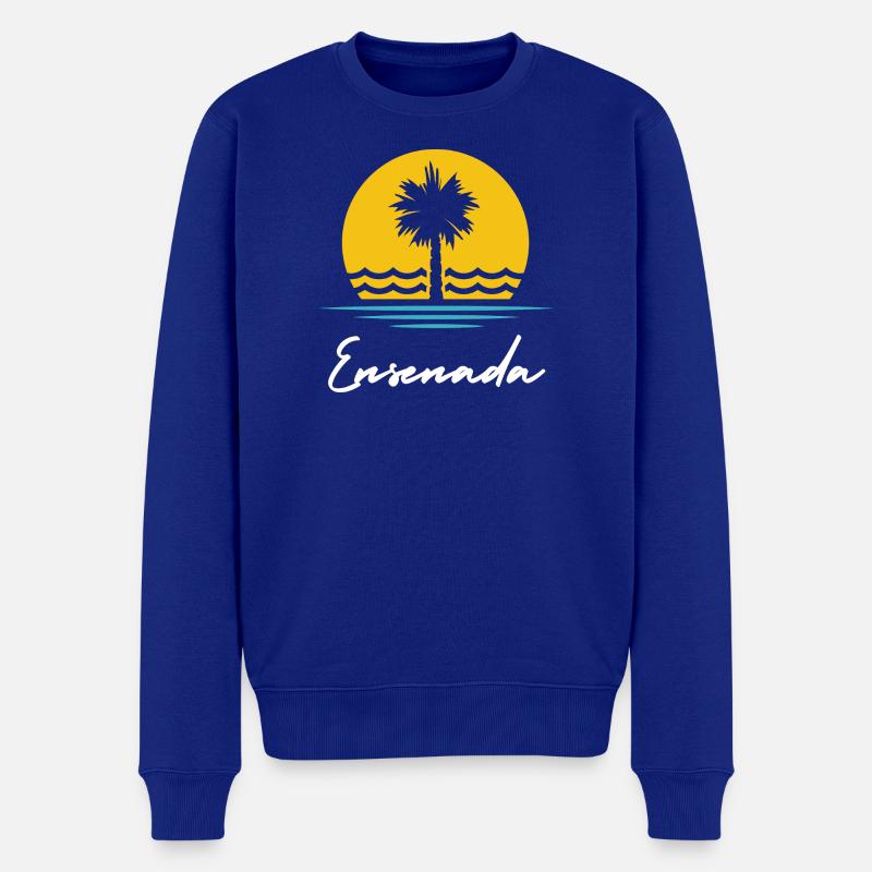 Ensenada Souvenir Urlaub - Männer Premium Bio Pullover - Royalblau