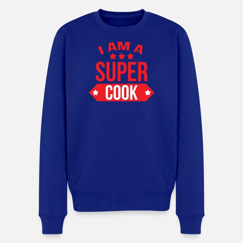 Je suis un super cuisinier - Pull Premium bio Homme - bleu roi