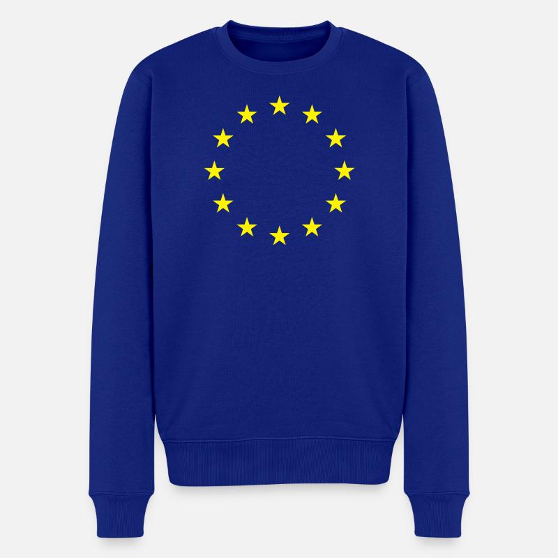 Drapeau de l'UE - Pull Premium bio Homme - bleu roi
