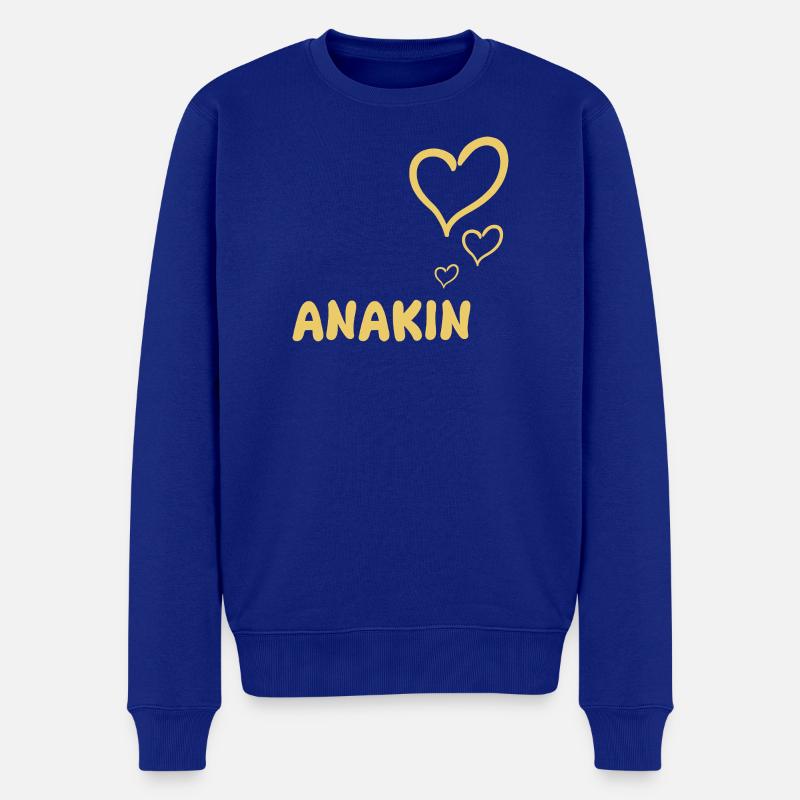 Nom : Anakin - Pull Premium bio Homme - bleu roi