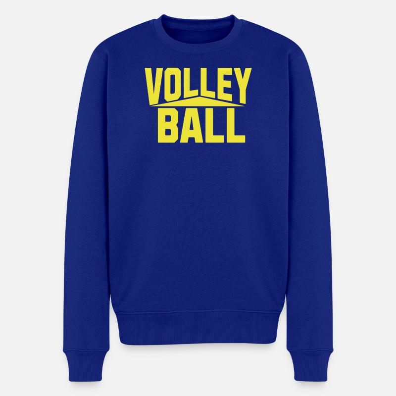 Volleyball  - Männer Premium Bio Pullover - Royalblau