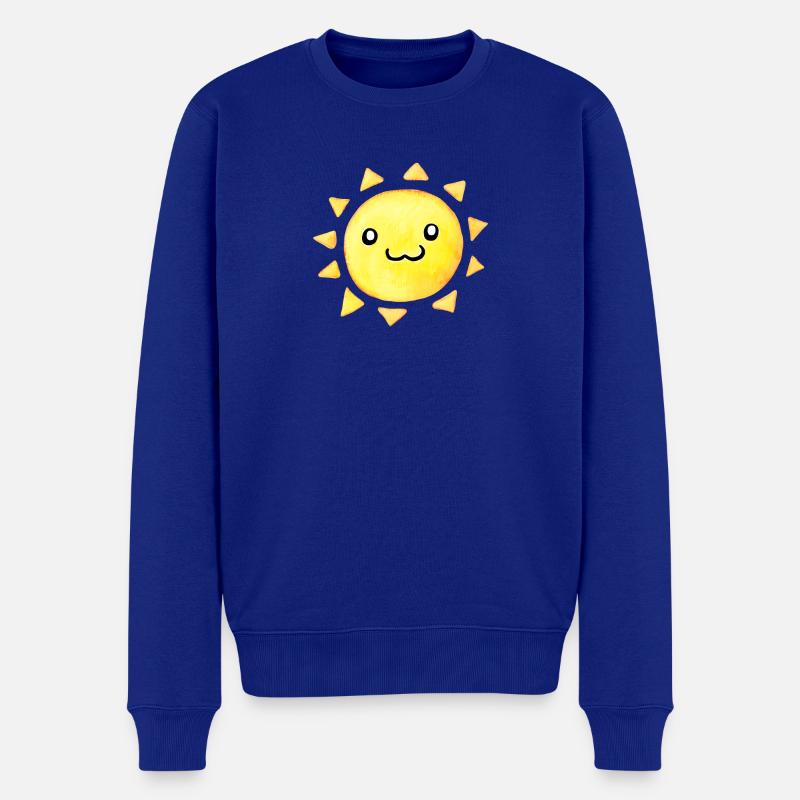 Petit Soleil Kawaii - Pull Premium bio Homme - bleu roi