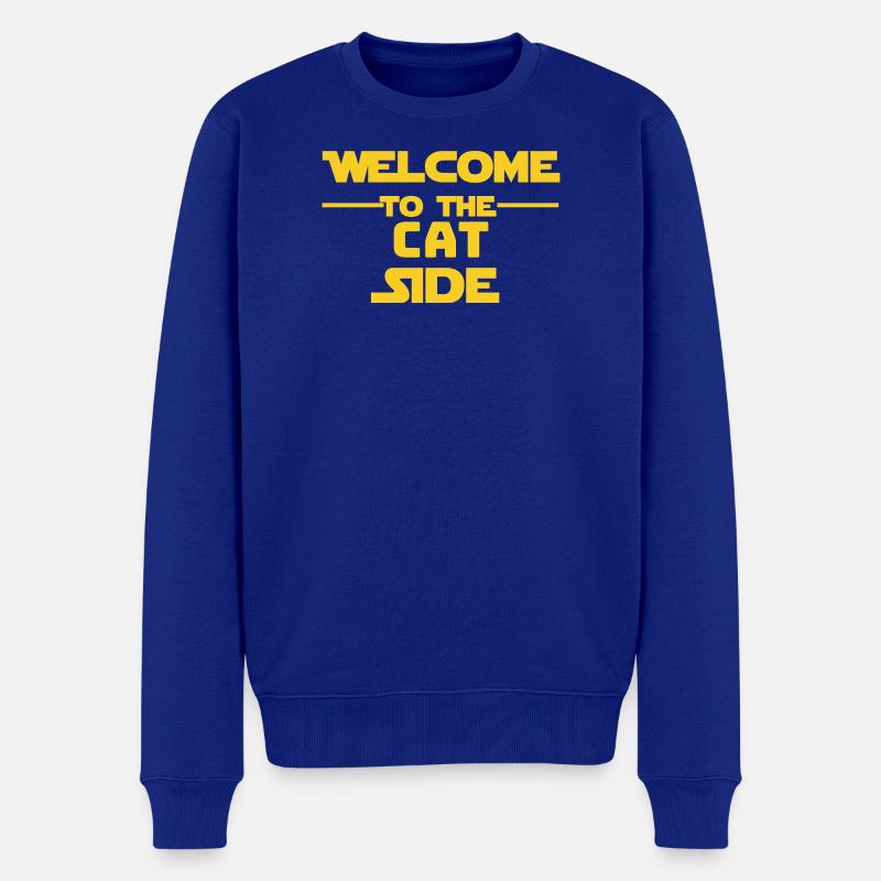 Bienvenue sur le site des chats - Pull Premium bio Homme - bleu roi