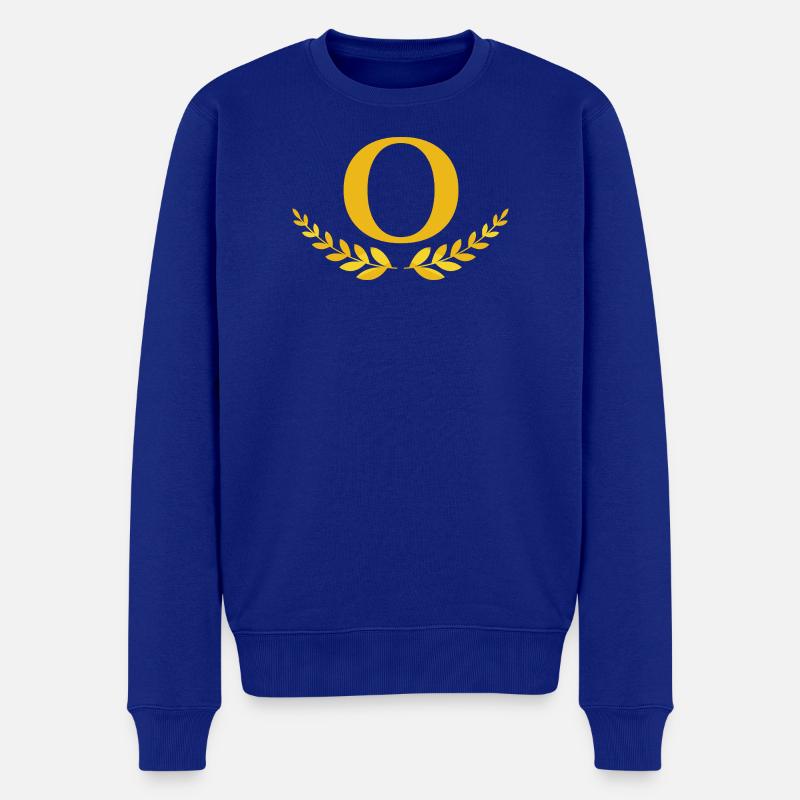 O - Männer Premium Bio Pullover - Royalblau