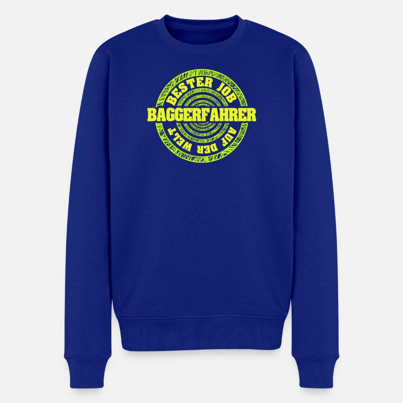 Beruf Baggerfahrer - Männer Premium Bio Pullover - Royalblau