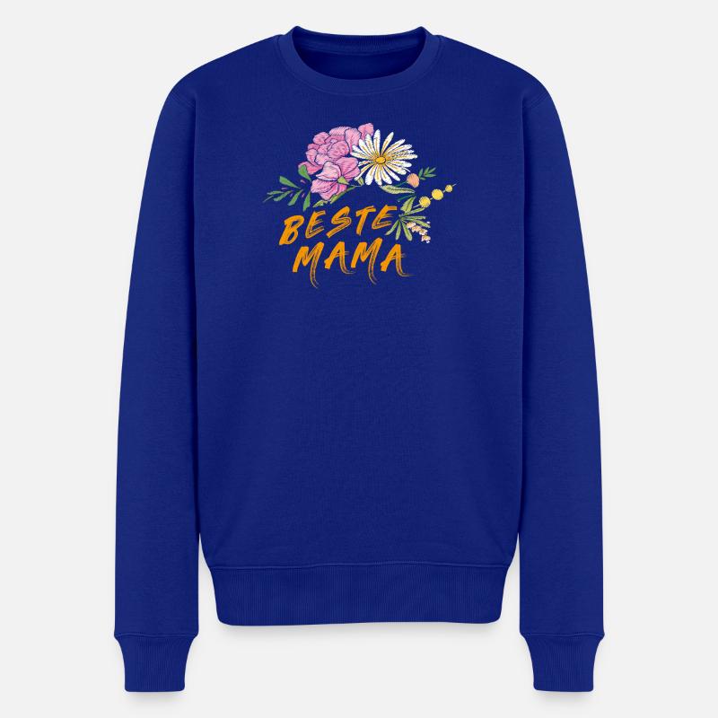 Beste Mama  - Männer Premium Bio Pullover - Royalblau
