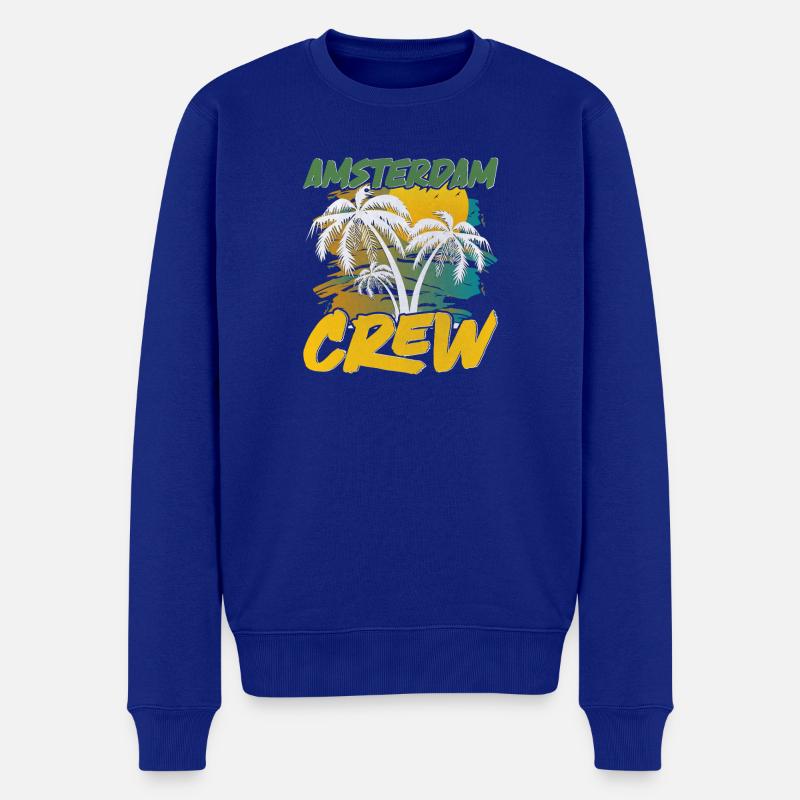 Amsterdam Crew - Männer Premium Bio Pullover - Royalblau