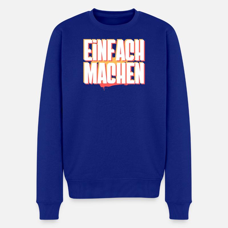 Fais-le - Pull Premium bio Homme - bleu roi