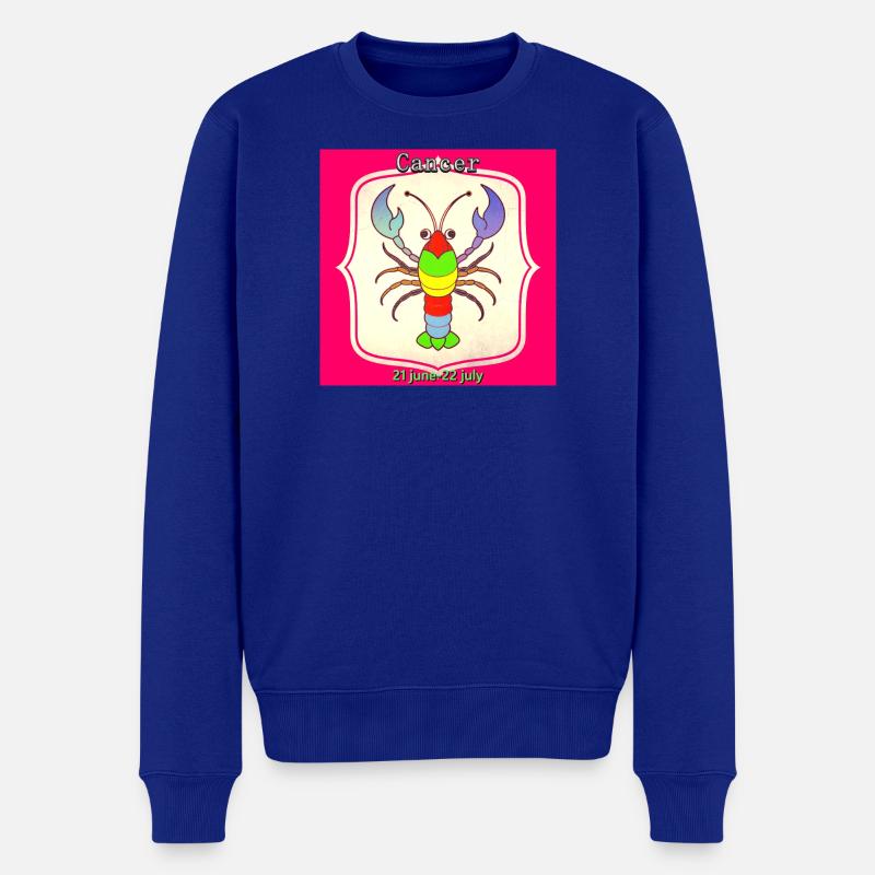 Krebs - Männer Premium Bio Pullover - Royalblau