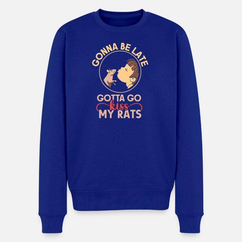 Ratte Hausratte Rattenbesitzer Rattenliebhaber - Männer Premium Bio Pullover - Royalblau