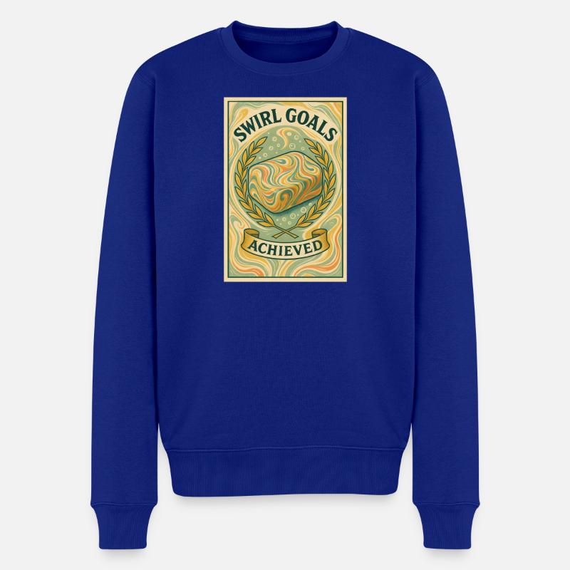 Swirl-Ziele erreicht | Soapmaking - Männer Premium Bio Pullover - Royalblau