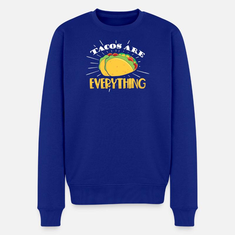 tacos are everything - Männer Premium Bio Pullover - Royalblau