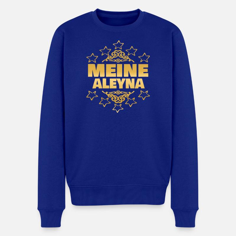 Ehefrau Aleyna - Männer Premium Bio Pullover - Royalblau