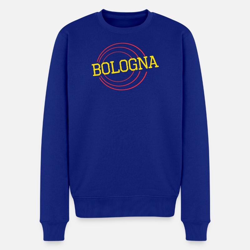 Bologna - Männer Premium Bio Pullover - Royalblau