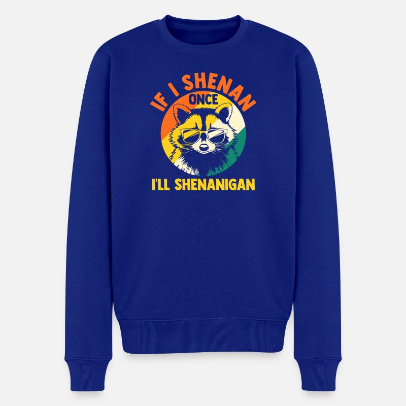 Trash Panda Raccoon - Männer Premium Bio Pullover - Royalblau