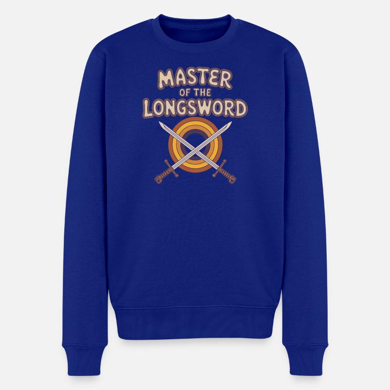 Maître de l’Épée Longue - Pull Premium bio Homme - bleu roi