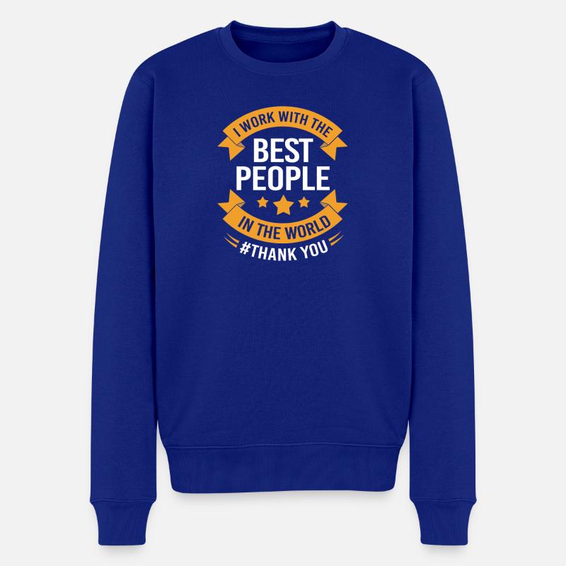 Mitarbeiter der Woche Mitarbeiter des Monats - Männer Premium Bio Pullover - Royalblau