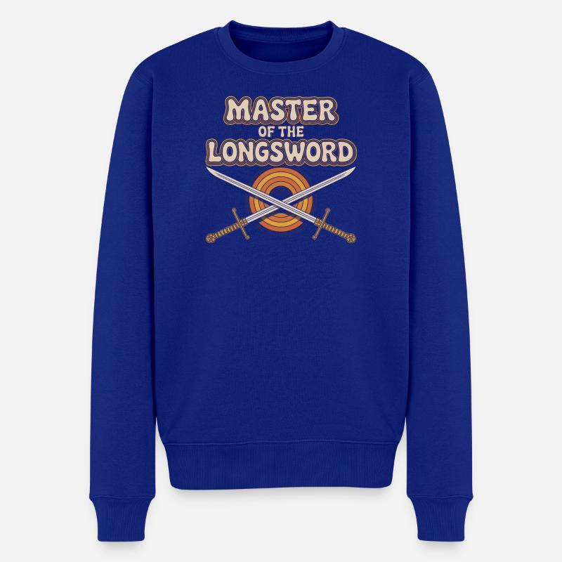 Maître de l’Épée Longue - Pull Premium bio Homme - bleu roi