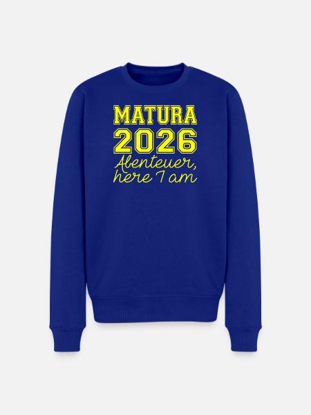 Matura 2026 Spruch - Men's Premium Organic Jumper - royal blue