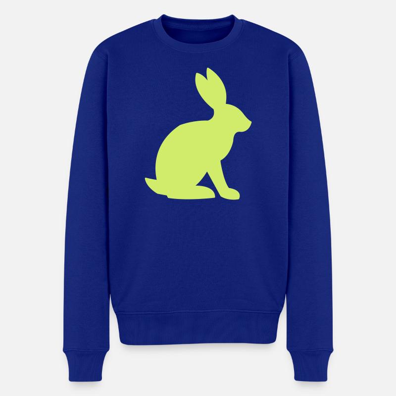 Silhouette de lapin - Pull Premium bio Homme - bleu roi