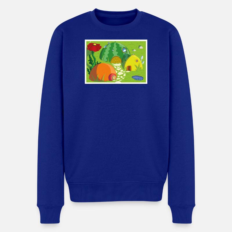 Obstdorf - Männer Premium Bio Pullover - Royalblau