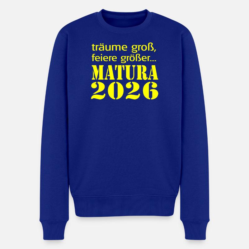  Matura 2026 - Männer Premium Bio Pullover - Royalblau