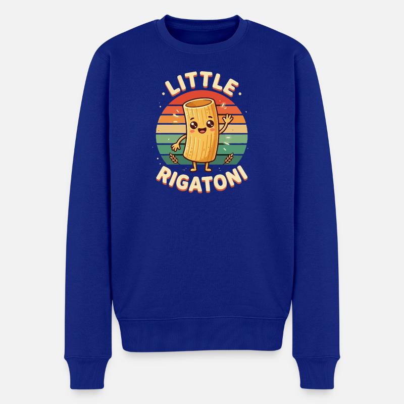 Kleiner Rigatoni Charakter - Männer Premium Bio Pullover - Royalblau
