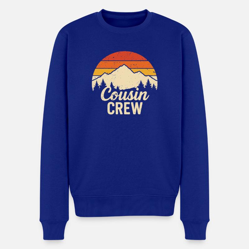 cousin crew - Männer Premium Bio Pullover - Royalblau