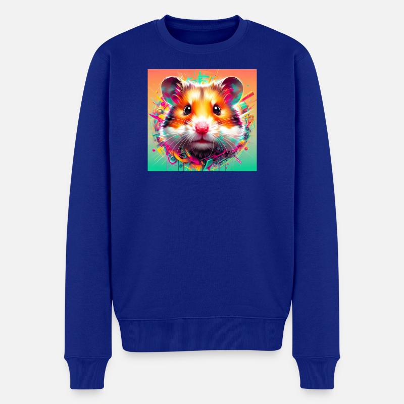 Hamster - Männer Premium Bio Pullover - Royalblau