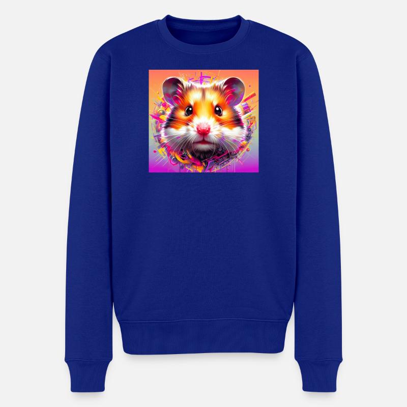 hamster - Pull Premium bio Homme - bleu roi