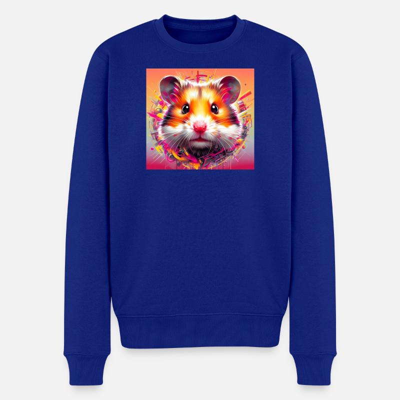 hamster - Pull Premium bio Homme - bleu roi