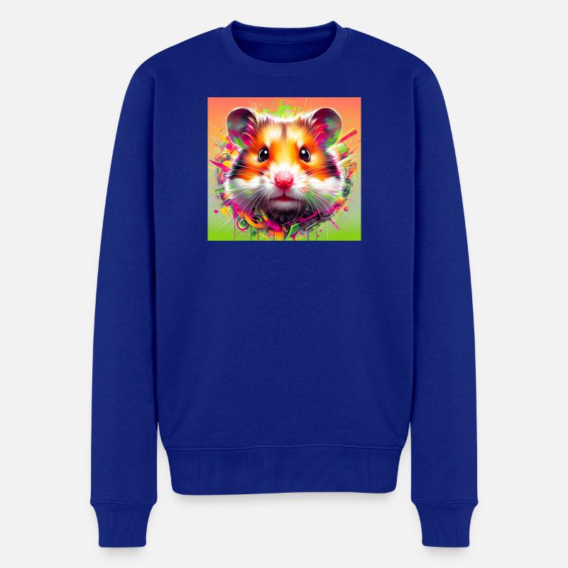hamster - Pull Premium bio Homme - bleu roi