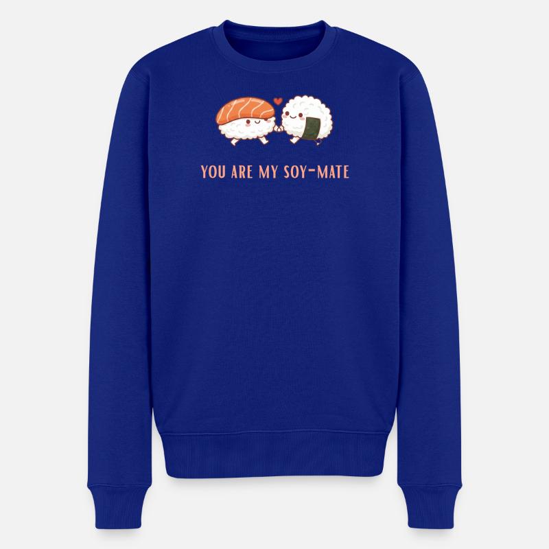 Soy-Mate Sushi Liebesduo soulmate - Männer Premium Bio Pullover - Royalblau