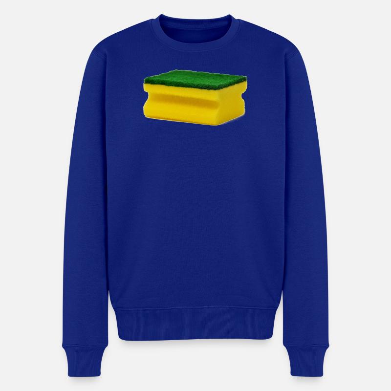 L’éponge - Pull Premium bio Homme - bleu roi