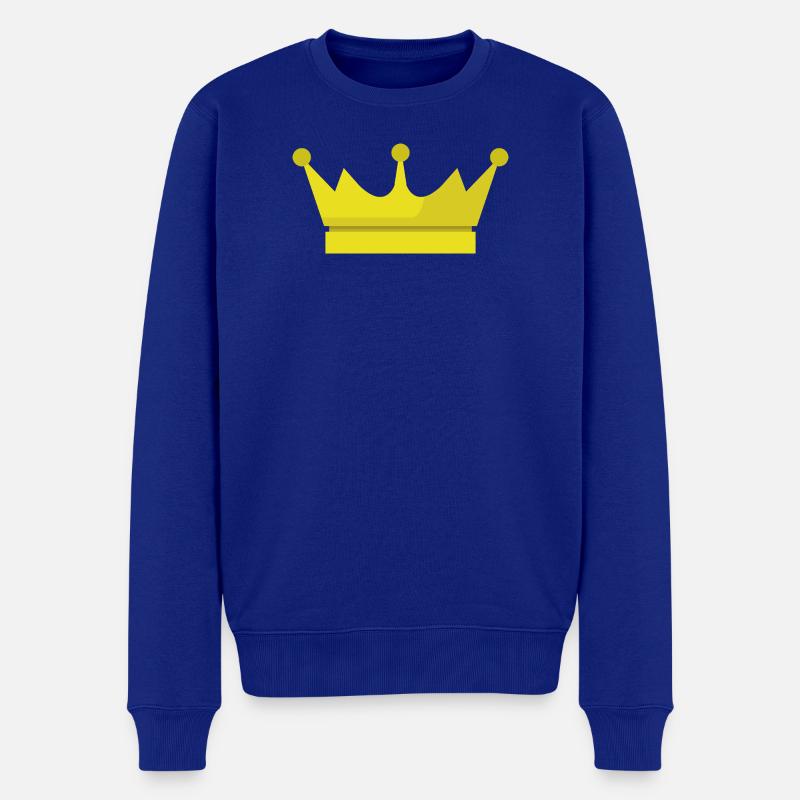 Couronne - Pull Premium bio Homme - bleu roi