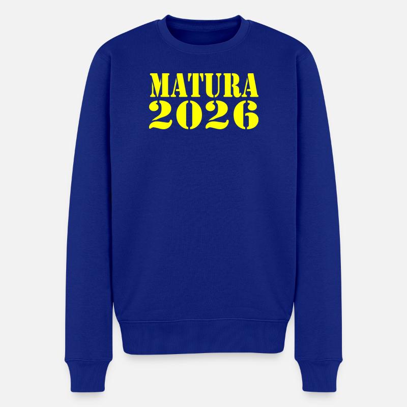 Matura 2026 - Männer Premium Bio Pullover - Royalblau