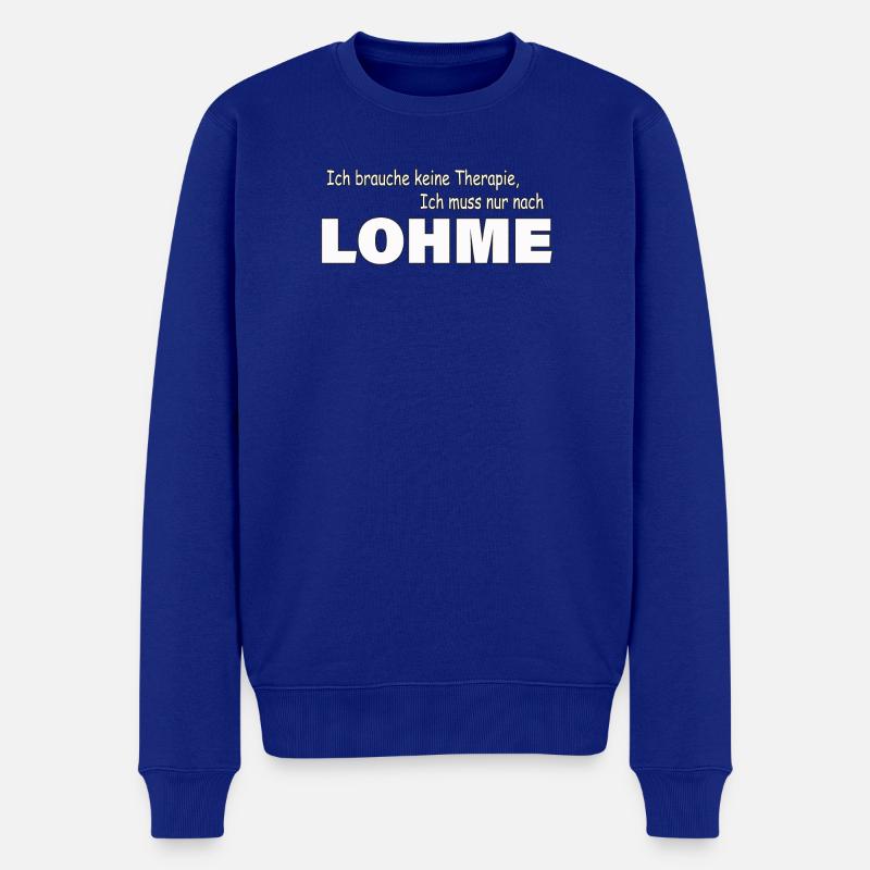 Therapie LOHME - Männer Premium Bio Pullover - Royalblau
