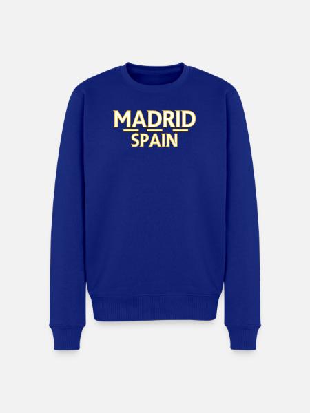 Madrid – Spain - Men's Premium Organic Jumper - royal blue