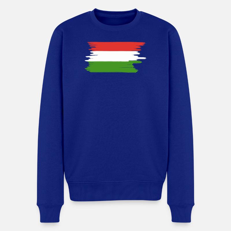 Vacances du drapeau hongrois - Pull Premium bio Homme - bleu roi