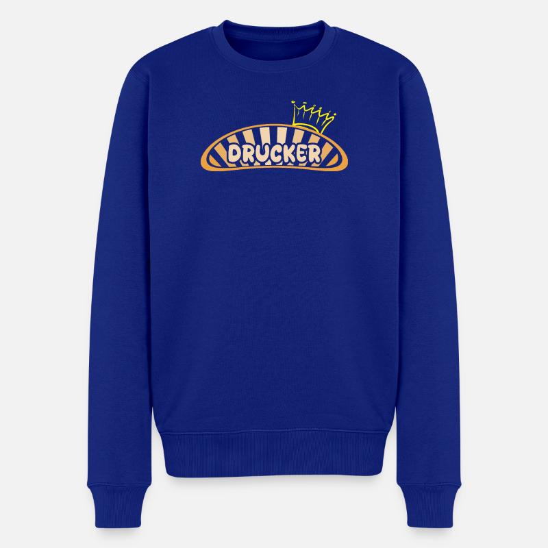 Geschenk für Drucker - Männer Premium Bio Pullover - Royalblau