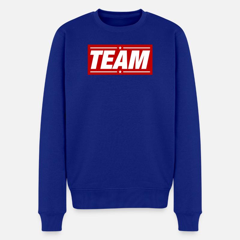 Team Design - Männer Premium Bio Pullover - Royalblau