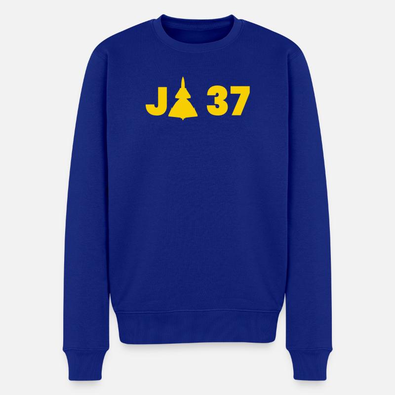 JA 37 Viggen - Männer Premium Bio Pullover - Royalblau