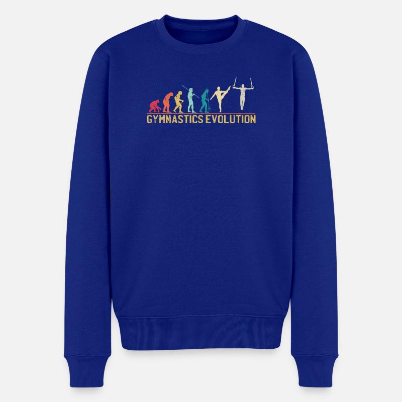 T-shirt graphique Gymnastics Evolution - Pull Premium bio Homme - bleu roi