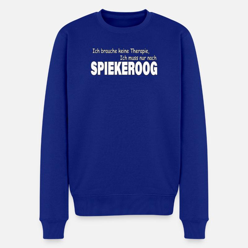 Therapie SPIEKEROOG - Männer Premium Bio Pullover - Royalblau