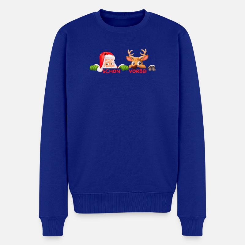 Duo déjà passé Noël - Pull Premium bio Homme - bleu roi